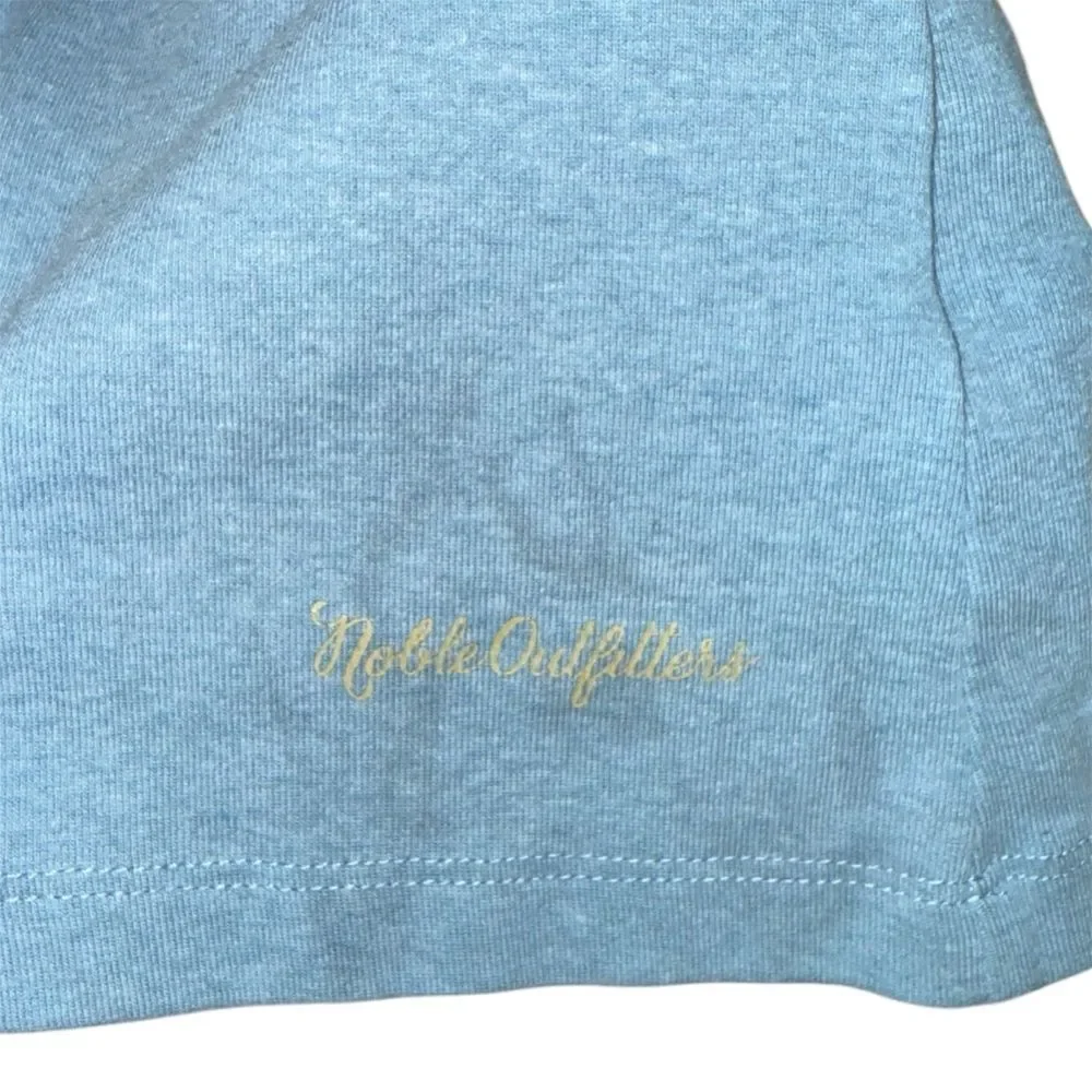 Noble Outfitters Blue V-Neck Tee Women’s XL Soft Stretch Cotton Blend Shirt
